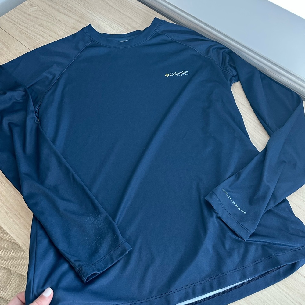 Columbia Navy Performance Long Sleeve Shirt - Picture 4 of 6